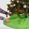 FabricLA 36" Lime Faux Fur Christmas Tree Skirt - Fluffy Plush Tree Skirt (91cm) for Holiday Decorations